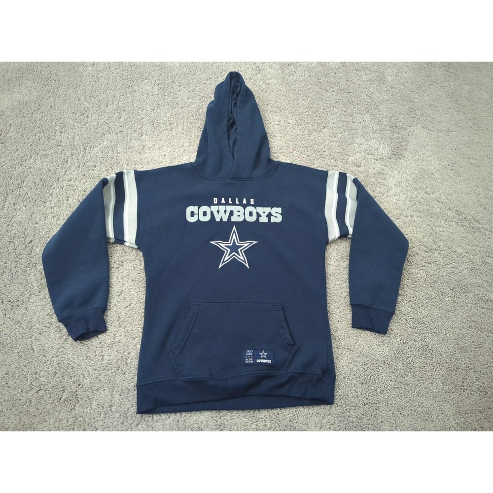 Dallas Cowboys Pullover Hoodie Youth Boys 14-16 NFL East Division UltraGame Blue
